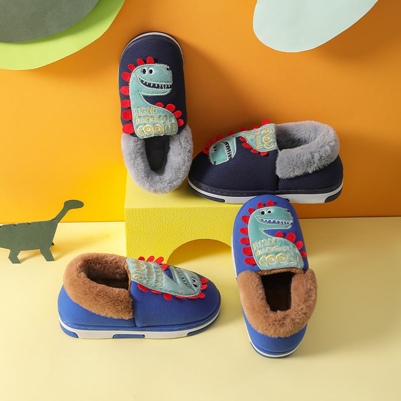 Indoor Home Slippers Boys Girls Winter Anti-slip Shoes Kids Slippers All Season Gifts