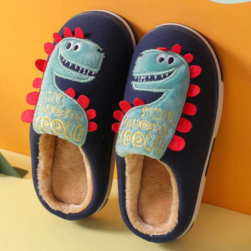 Indoor Home Slippers Boys Girls Winter Anti-slip Shoes Kids Slippers All Season Gifts