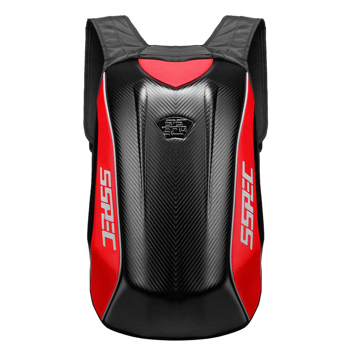 Waterproof riding racing backpack and touring luggage bag by R&G Boutique, designed for motorbike storage and transport.
