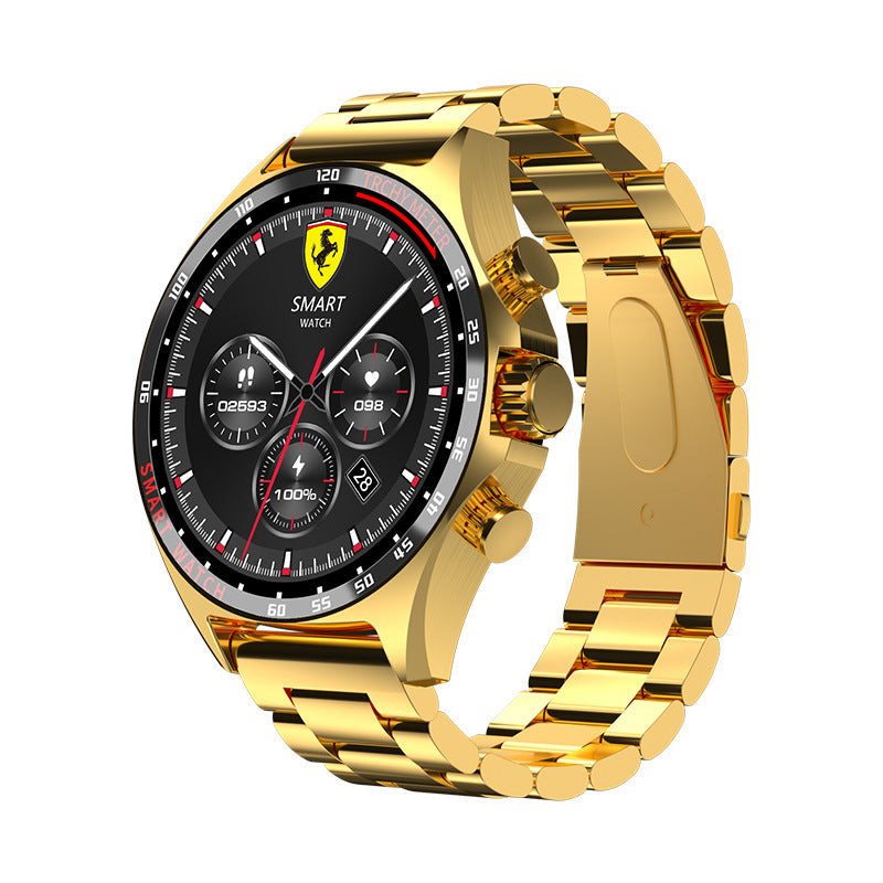 Smart watch from R&G Boutique with sports and health monitoring features, showing a digital display and fitness tracking interface.