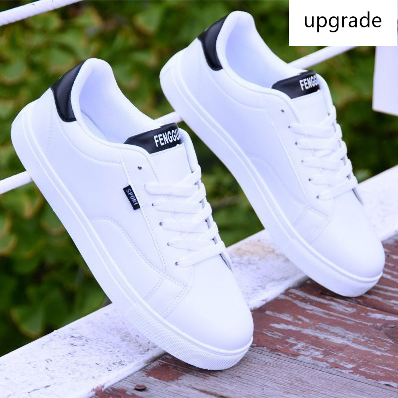 Men's casual summer shoes by R&G Boutique featuring breathable Korean-style slip-on shoes with a simple design and aerating sole.