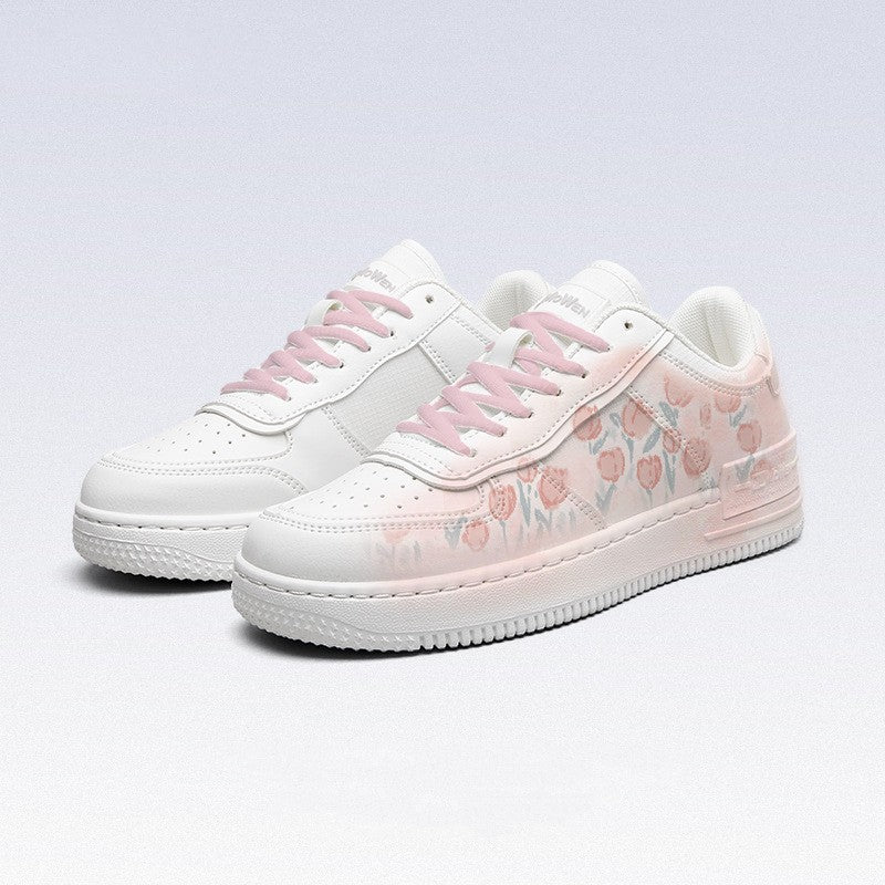 R&G Boutique breathable all-match tulip board shoes with lightweight design, featuring a stylish tulip pattern and comfortable fit.