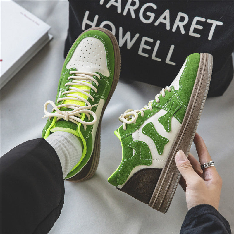 R&G Boutique winter casual sports bone board shoes with retro platform design, warm velvet cotton lining and stylish German training look.