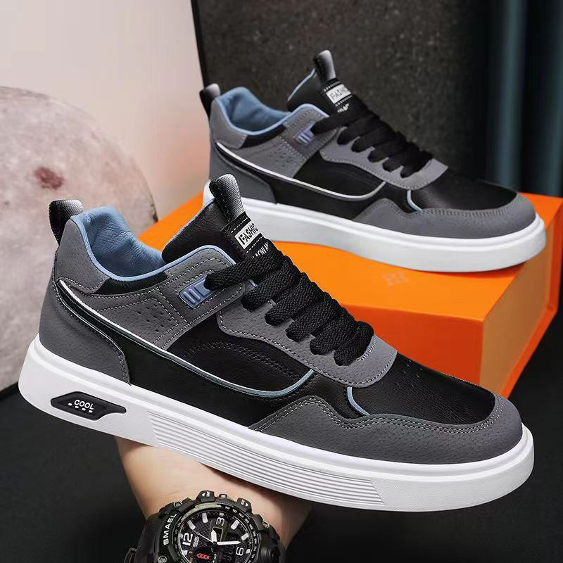 Men's versatile flat casual shoes by R&G Boutique, showing the sleek black design with comfortable slip-on style.