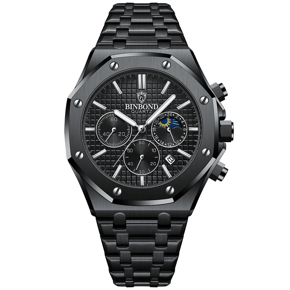 Men's multi-function sports watch by R&G Boutique featuring a black digital display and sport-style band.